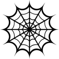 Spider web isolated on transparent background cutout vector