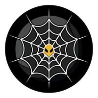 Spider web in dark background for halloween or horror concept vector