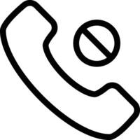 Blocked Call Sign, Telephone Icon, Phone Call Sign, Telephone Call Symbol, Technology Related Icon vector