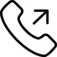 Outgoing Call, Telephone Icon, Phone Call Sign, Telephone Call Symbol, Technology Related Icon vector