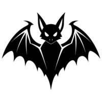 A bat with wings and eyes on a white background vector
