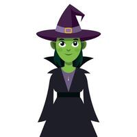Witch halloween no shadow high resolution on a white background vector