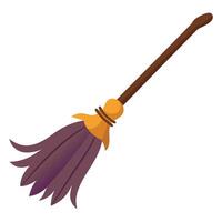 Witchs broom isolated on white background vector