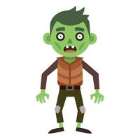 Zombie Set Isolated on Transparent Background vector
