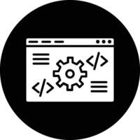 Code Settings Illustration Icon vector