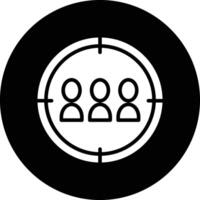 A black and white image of a group of people in a circle vector