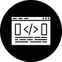 Website Coding Illustration Icon vector