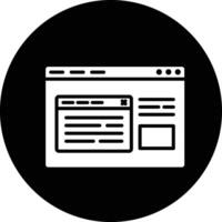 Browser Pop Up Illustration Icon vector