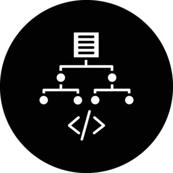 Algorithm Illustration Icon vector