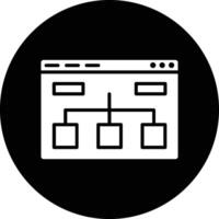 Website Structure Illustration Icon vector