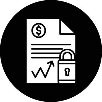 Document Security Illustration Icon vector