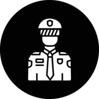 Policeman Illustration Icon vector