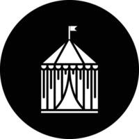 Circus Tent Illustration Icon vector