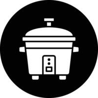 Rice Cooker Illustration Icon vector