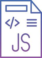 Javascript File Illustration Icon vector