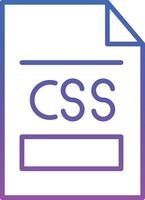 CSS File Illustration Icon vector