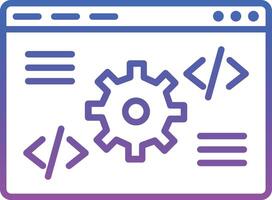 Code Settings Illustration Icon vector