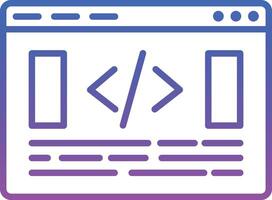 Website Coding Illustration Icon vector