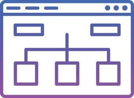 Website Structure Illustration Icon vector