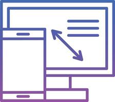 Responsive Design Illustration Icon vector