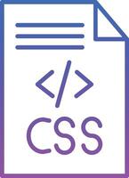 CSS Code Illustration Icon vector