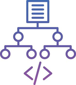 Algorithm Illustration Icon vector