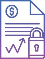 Document Security Illustration Icon vector