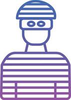 Robber Illustration Icon vector