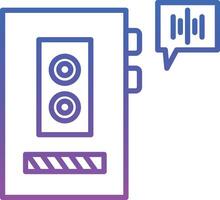 Voice Recorder Illustration Icon vector