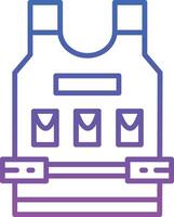 Bulletproof Vest Illustration Icon vector