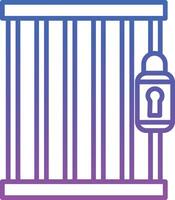 Jail Illustration Icon vector