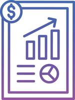 Business Report Illustration Icon vector