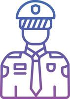 Policeman Illustration Icon vector