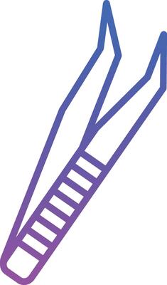 Tweezers Illustration Icon