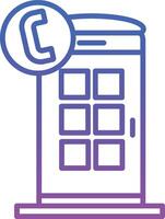 Phone Booth Illustration Icon vector