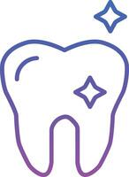 Clean Tooth Illustration Icon vector