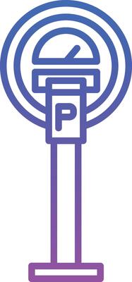 Parking Meter Illustration Icon