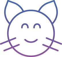 Cat Illustration Icon vector