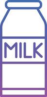 Milk Bottles Illustration Icon vector