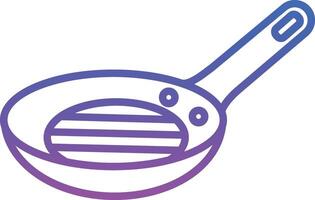 Frying Pan Illustration Icon vector