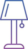 Table Lamp Illustration Icon vector