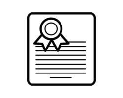 Quality certificate icon. Graduation degree diploma of university, college, school, other education training or course. Achievement or award document badge. vector