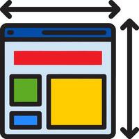 A web page with arrows pointing to the left and right vector