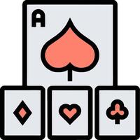 A playing card with hearts and spades vector