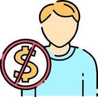 No money sign illustration vector