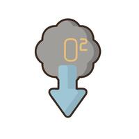 A cloud with a smoke coming out of it vector