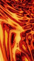 Abstract melted flowing lava transforming slowly. Design. Red extremely hot liquid magma texture, concept of nature. video