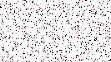 A white and red square pattern with black squares video