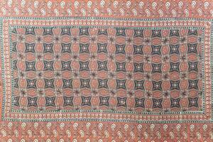 Colorful vintage surface with an old oriental pattern. The background is a texture that has a decorative value. For overlay or texture designs photo
