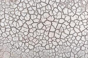 Earth with cracks top view for background or graphic design of textures and overlays with the concept of drought and death. photo